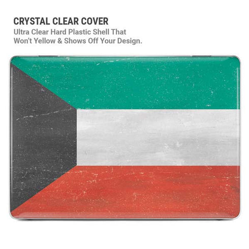 Kuwait Flag Distressed MacBook Air 15in (2023-2025) Case plus Skin